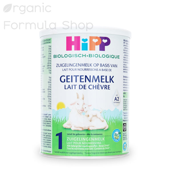 Load image into Gallery viewer, A can of HiPP Dutch Goat Formula - Stage 1 for babies, indicating it is suitable for 0-6 months old, with a weight of 400 grams.
