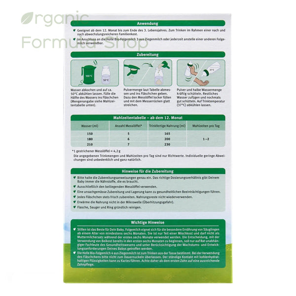 Load image into Gallery viewer, Holle Organic Goat Stage 4C