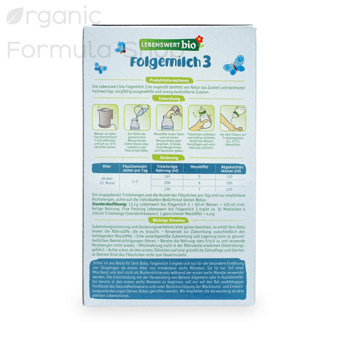 Lebenswert Organic Baby formula Stage 3