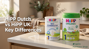 Two Cans of Hipp ORganic Formulas, the Dutch and UK version