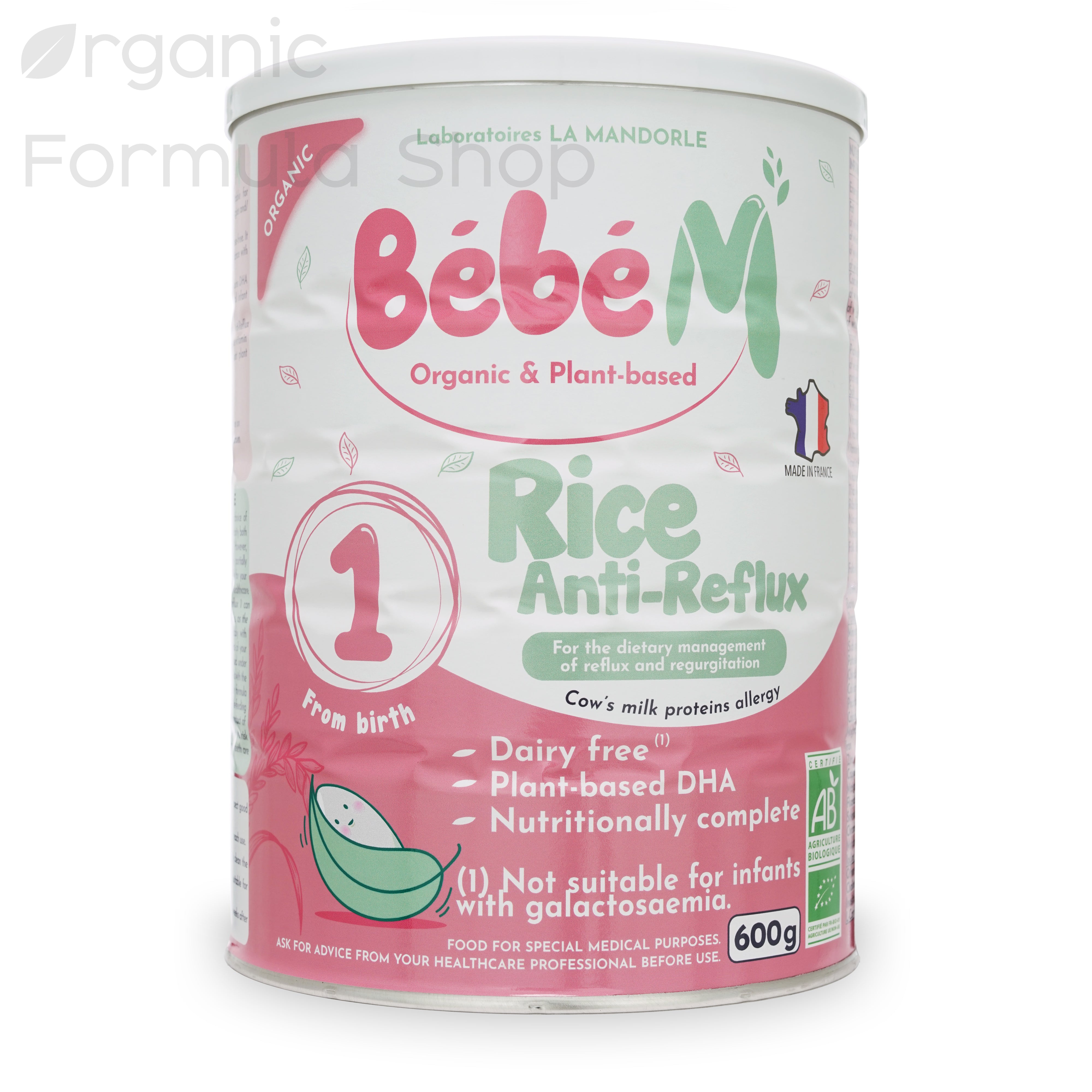 Bébé M Organic Rice Anti Reflux Ar