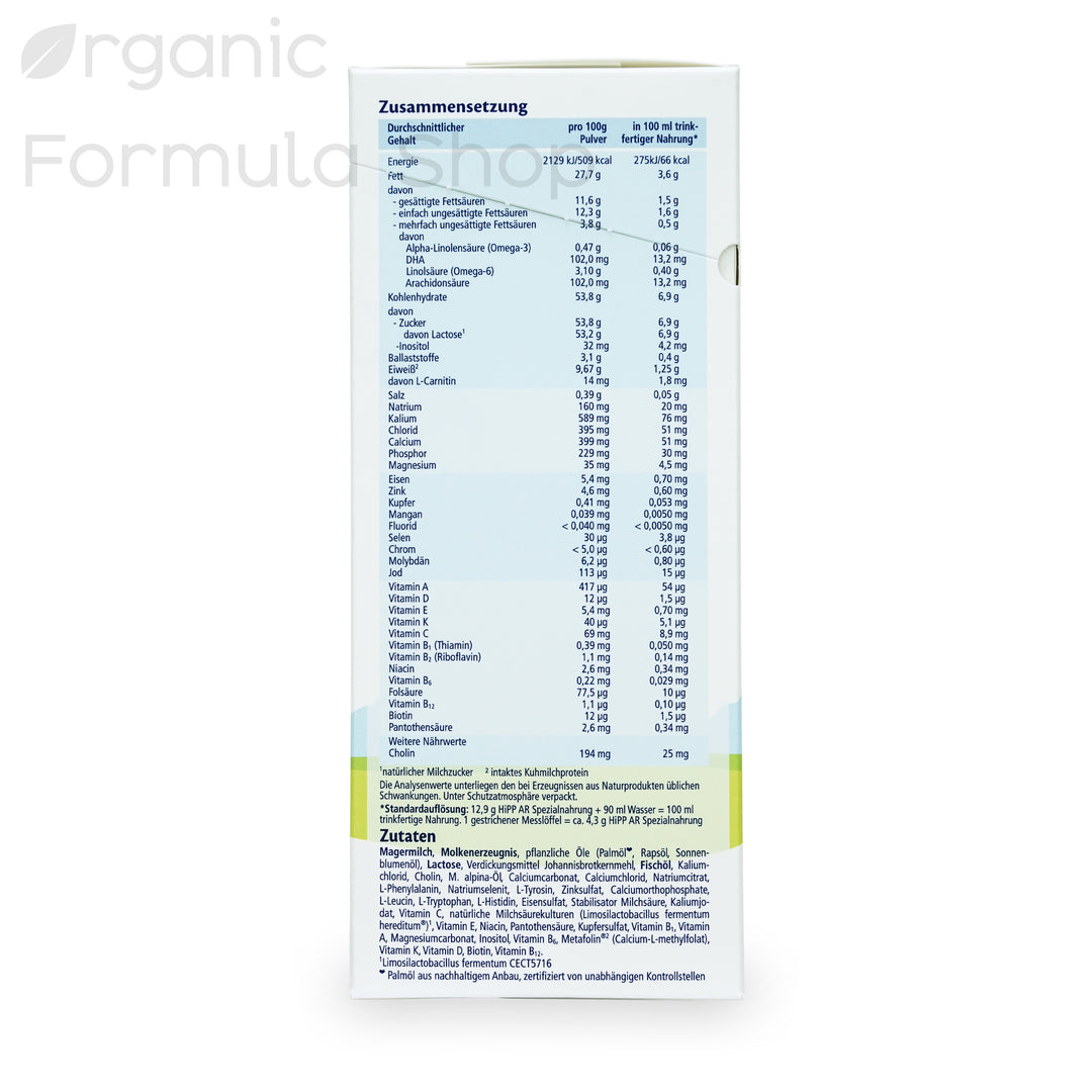 HiPP Anti Reflux Formula - All Stages