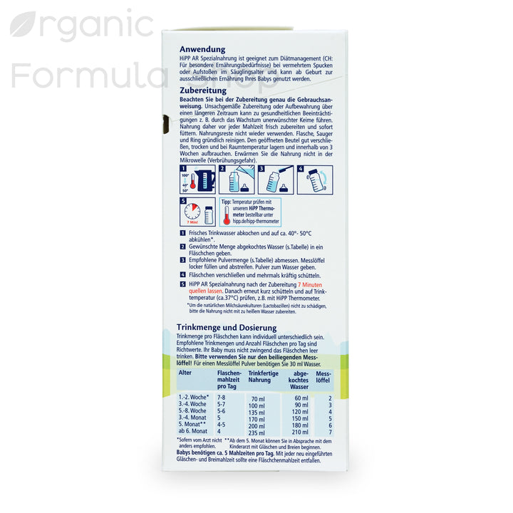 HiPP Anti Reflux Formula - All Stages