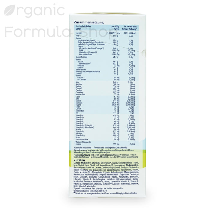 HiPP Comfort German Formula - All Stages