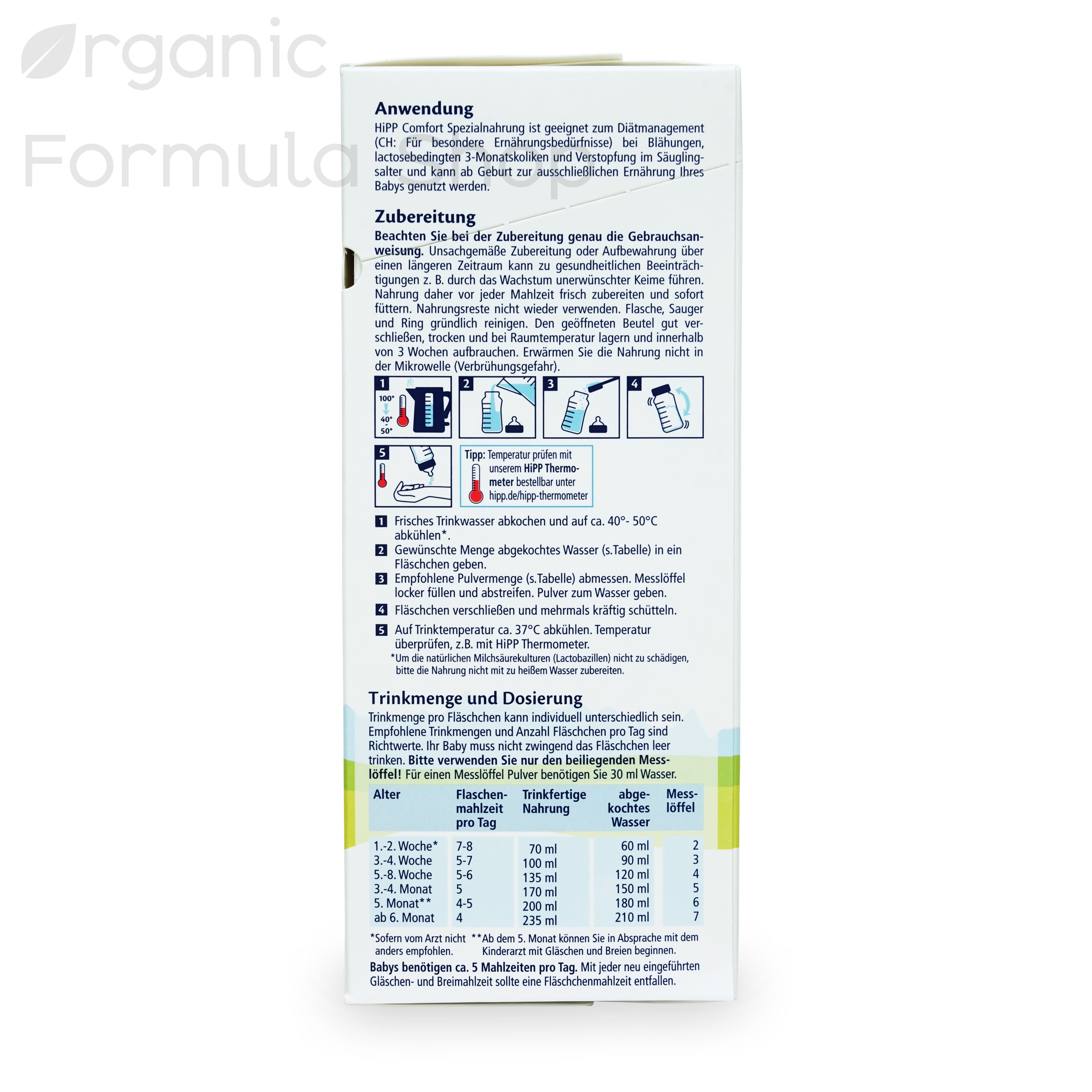 HiPP Comfort German Formula All Stages Organic Formula Shop