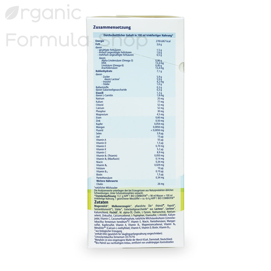 HiPP German Organic Formula - Stage 1