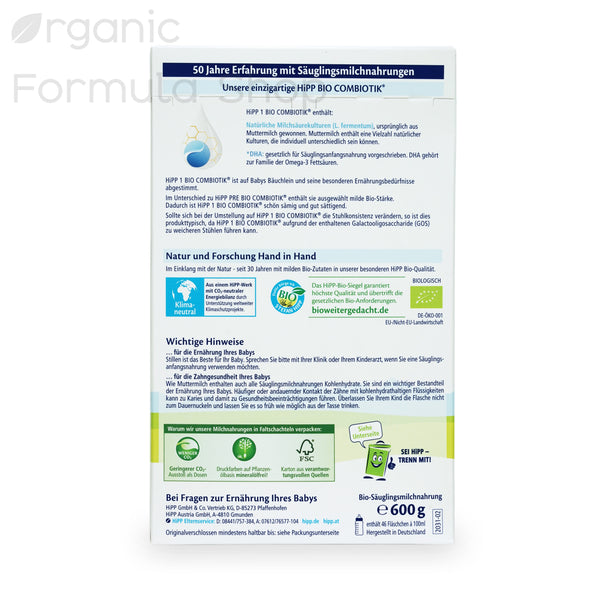 Load image into Gallery viewer, HiPP German Organic Formula - Stage 1
