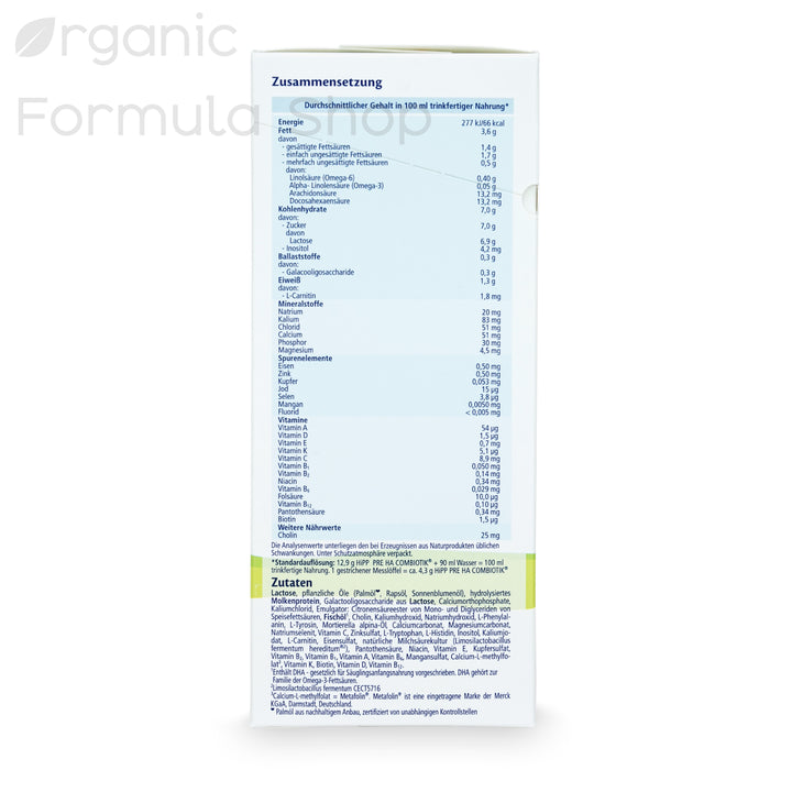 HiPP Hypoallergenic Formula - Stage Pre