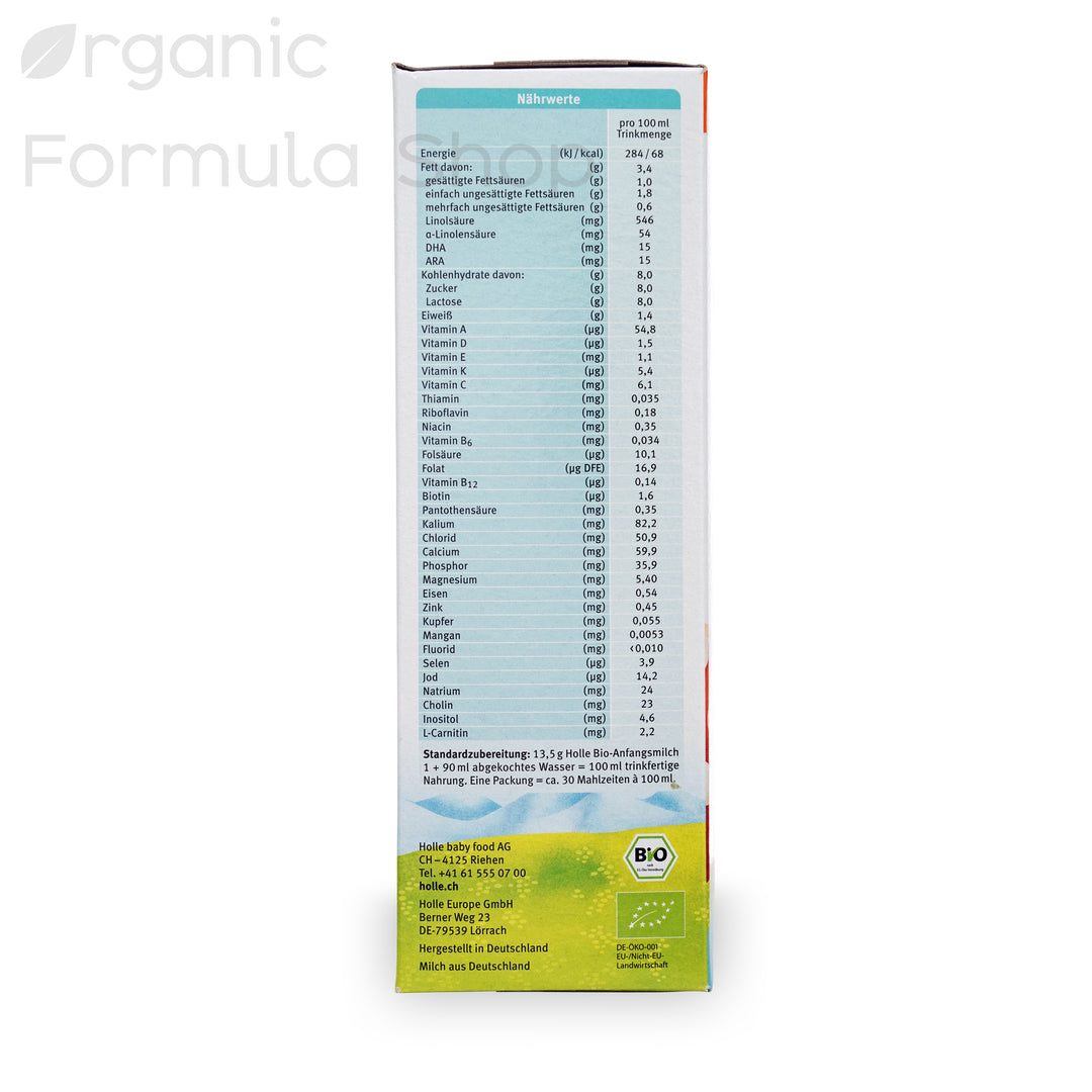 Holle Organic Baby Formula - Stage 1