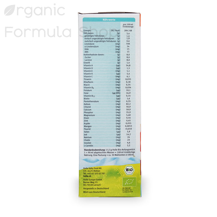 Holle Organic Baby Formula - Stage 1