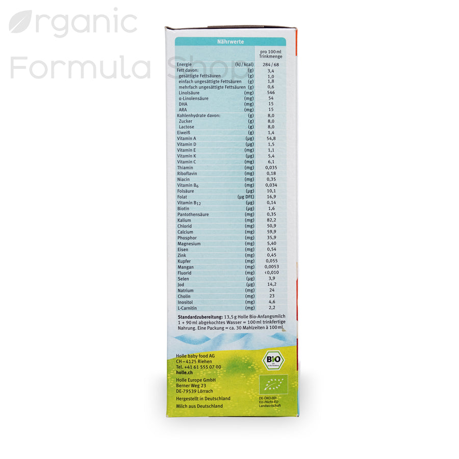 Holle Cow Stage 1 Organic Formula | Organic Formula Shop
