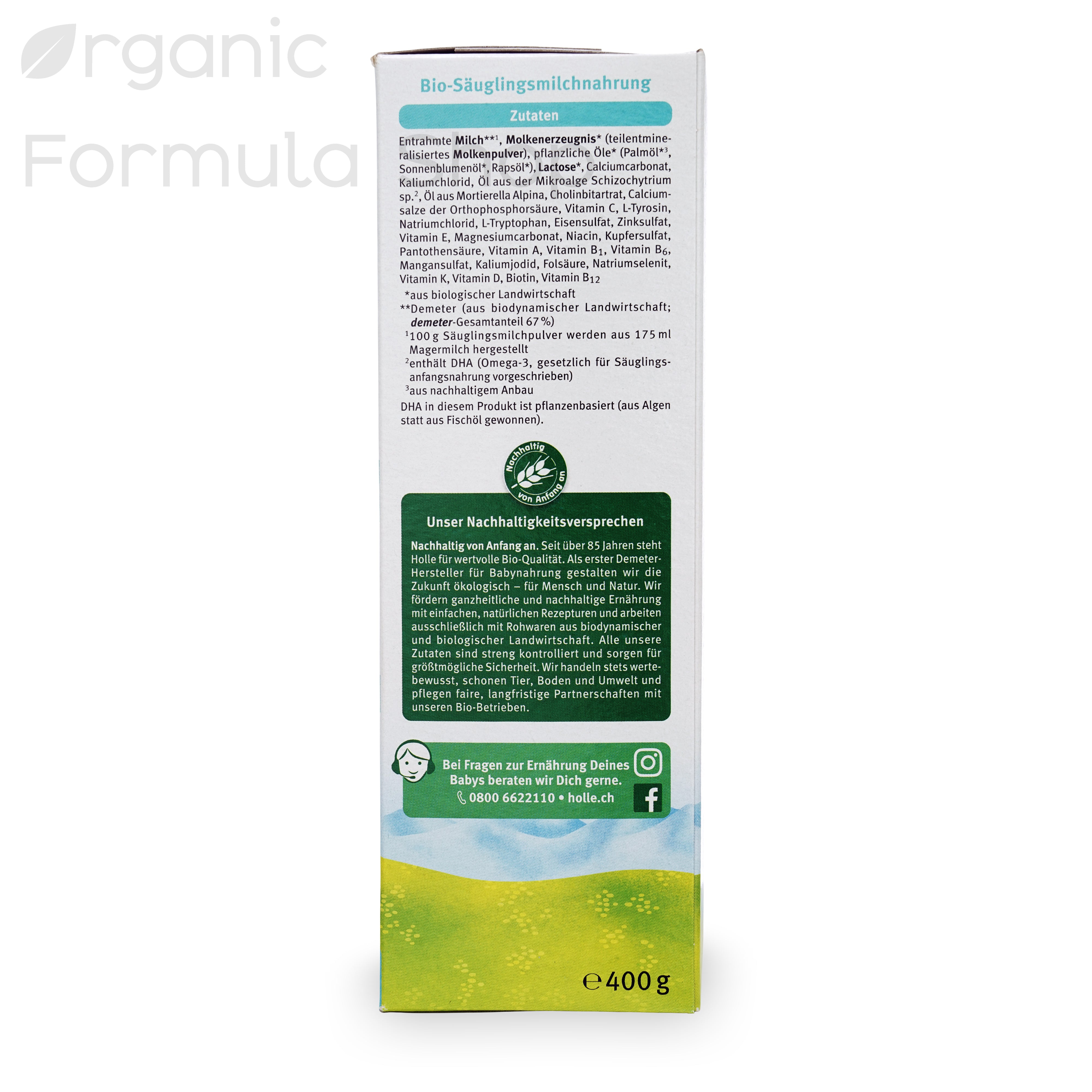 Holle Organic Baby Formula Stage
