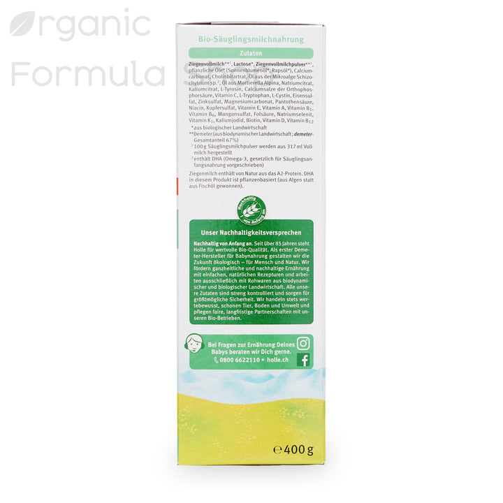 Holle Organic Goat Formula - Stage 1