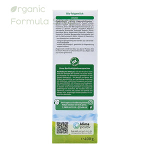 Product packaging with text and a QR code on a white background