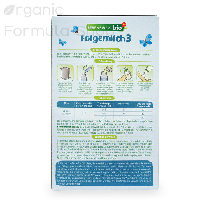 Lebenswert Organic Baby formula Stage 3
