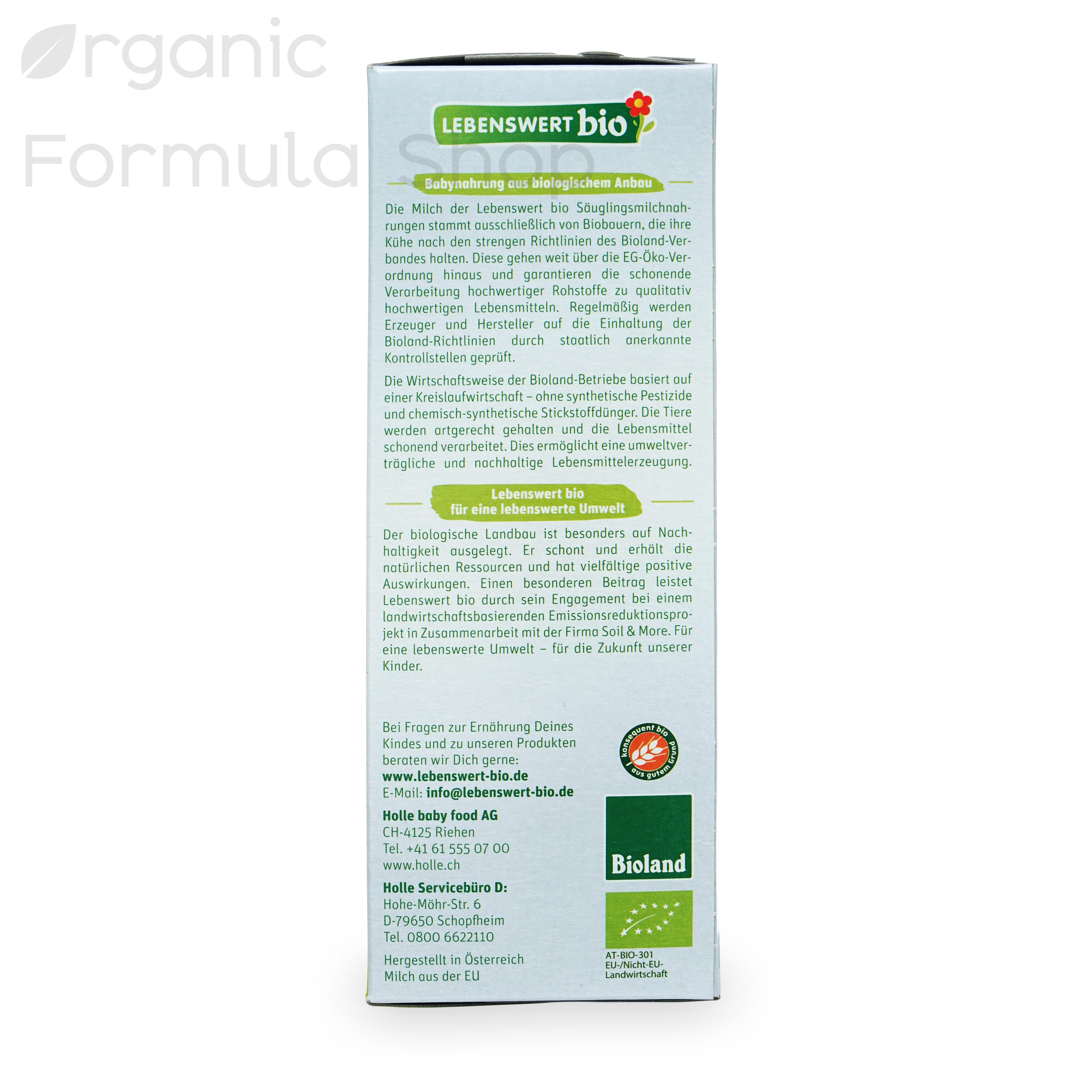 Lebenswert Organic Baby formula Stage1