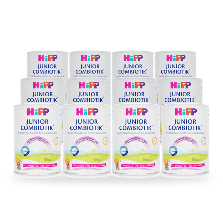 HiPP Dutch Stage 4 European toddler formula, 12 pack of 800g cans, for toddlers 24 to 36 months