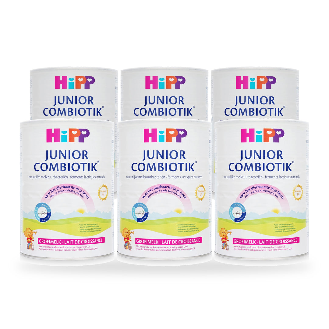 HiPP Dutch Stage 4 European toddler formula, 6 pack of 800g cans, for toddlers 24 to 36 months
