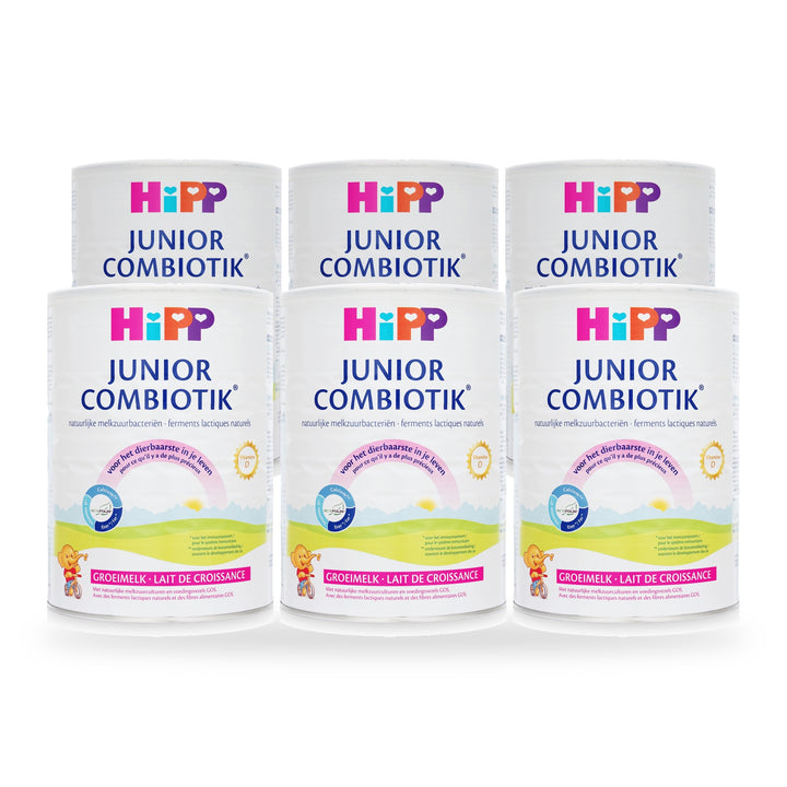 HiPP Dutch Stage 4 European toddler formula, 6 pack of 800g cans, for toddlers 24 to 36 months