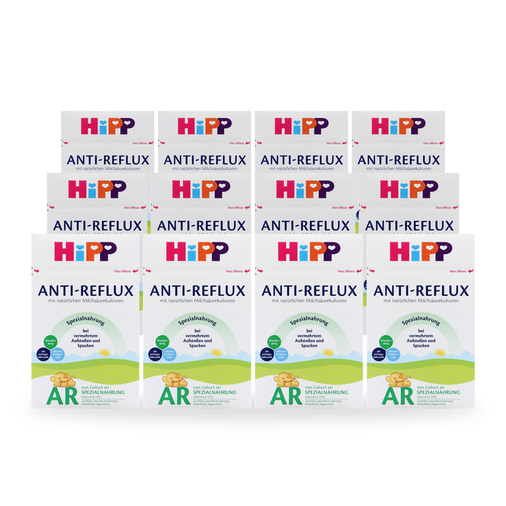 HiPP German Anti-Reflux European baby formula, 12 pack of 600g boxes, from birth, all stages