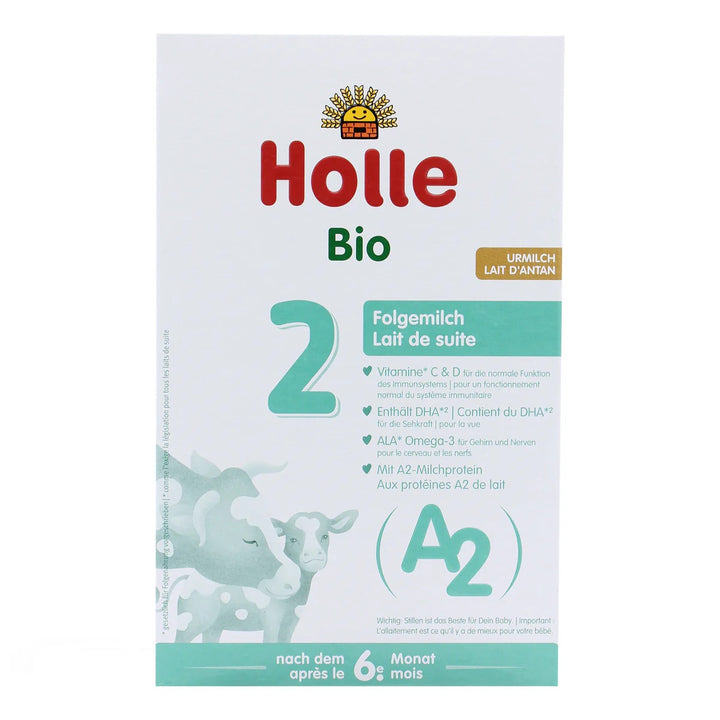 Holle A2 Stage 2 European organic A2 cow milk baby formula, 400g box, for babies 6 to 10 months