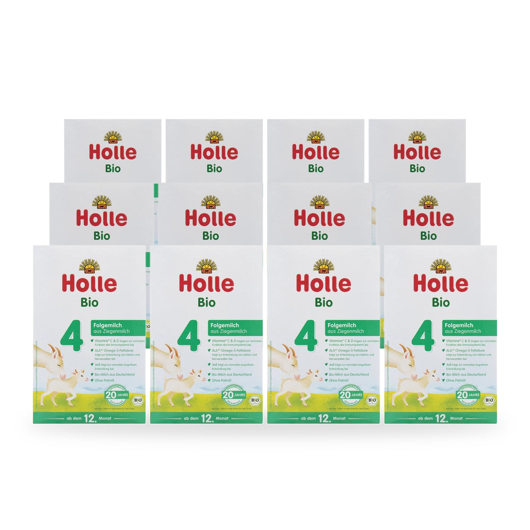Holle Goat Stage 4 European organic toddler formula, 12 pack of 400g boxes, for toddlers 12 to 36 months