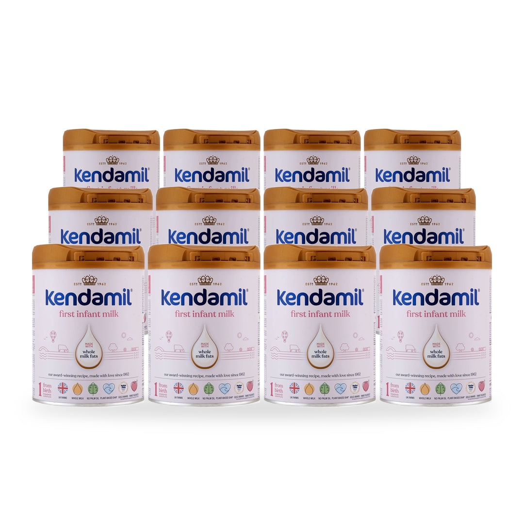 Kendamil UK Classic Stage 1 European baby formula, 12 pack of 800g cans, for babies 0 to 6 months