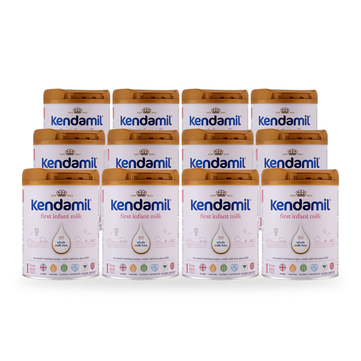 Kendamil UK Classic Stage 1 European baby formula, 12 pack of 800g cans, for babies 0 to 6 months