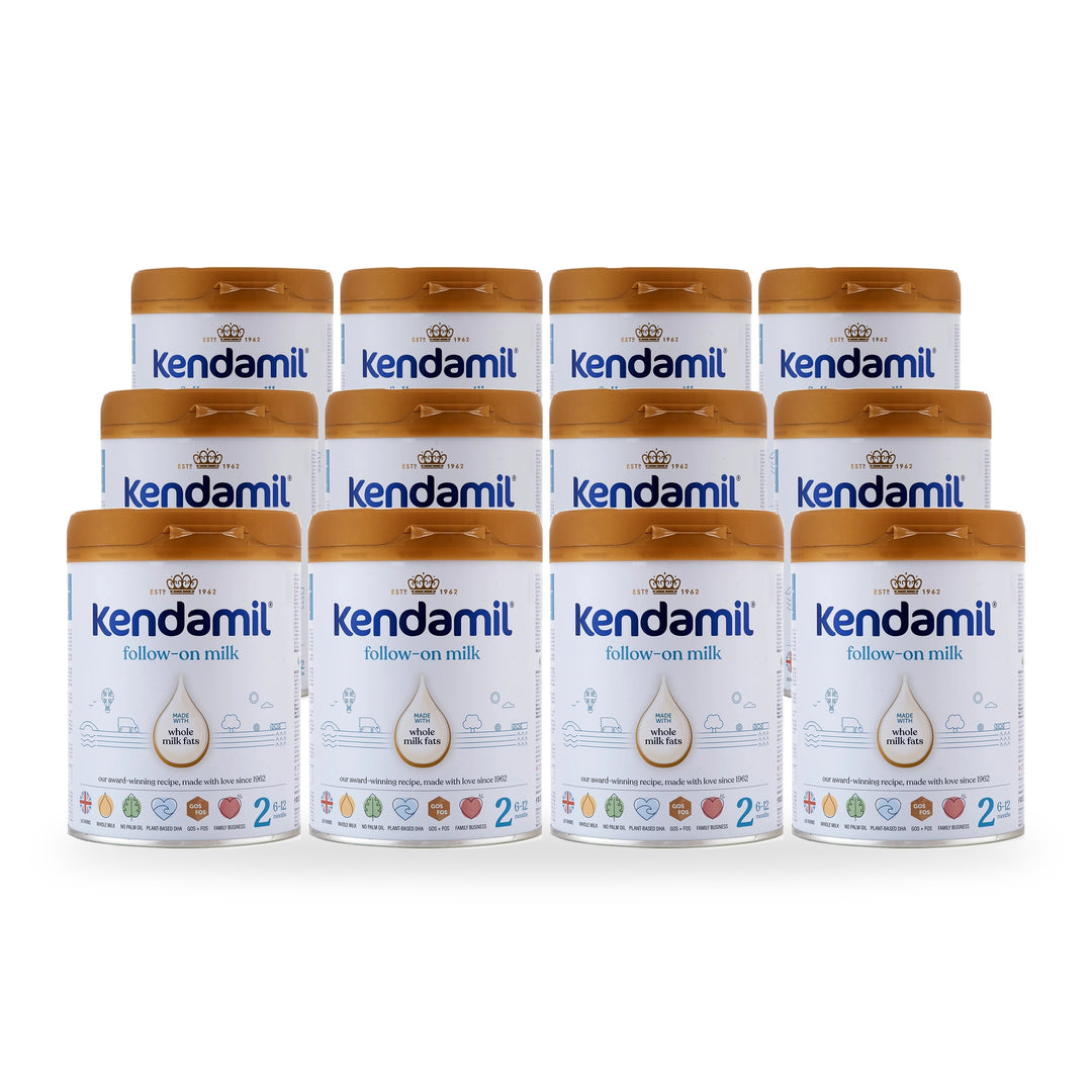 Kendamil UK Classic Stage 2 European baby formula, 12 pack of 800g cans, for babies 6 to 12 months