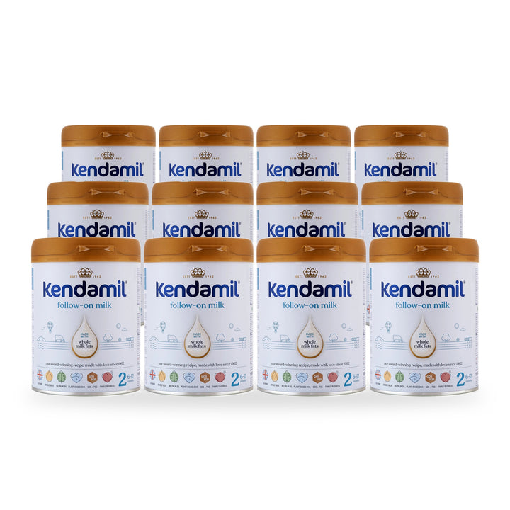Kendamil UK Classic Stage 2 European baby formula, 12 pack of 800g cans, for babies 6 to 12 months