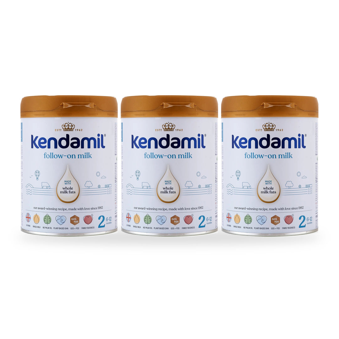 Kendamil UK Classic Stage 2 European baby formula, 3 pack of 800g cans, for babies 6 to 12 months