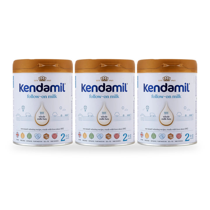 Kendamil UK Classic Stage 2 European baby formula, 3 pack of 800g cans, for babies 6 to 12 months