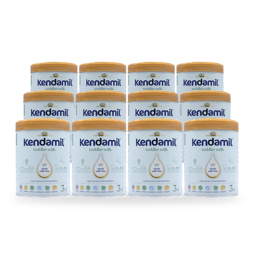 Kendamil UK Classic Stage 3 European toddler formula, 12 pack of 800g cans, for toddlers 12 to 36 months