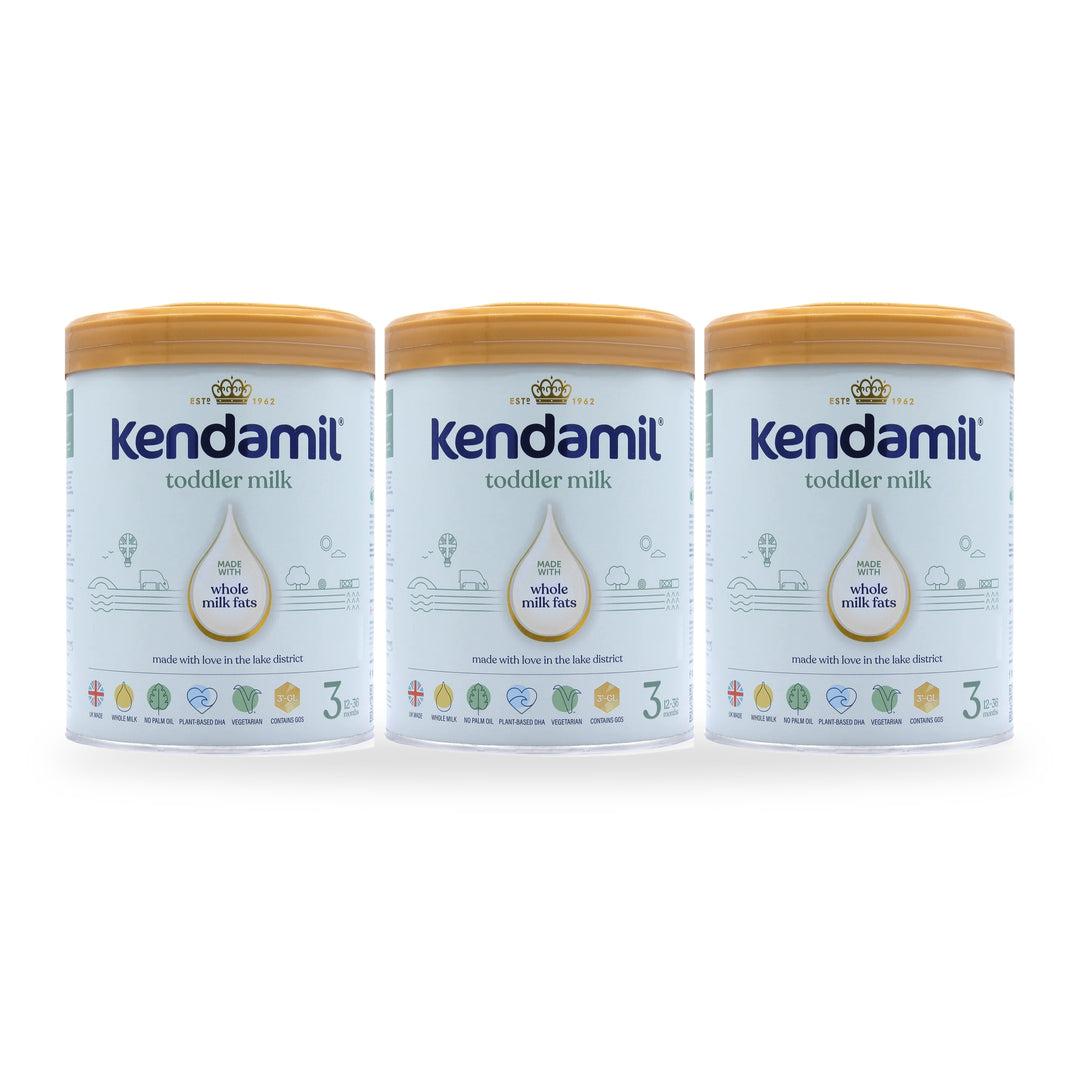 Kendamil UK Classic Stage 3 European toddler formula, 3 pack of 800g cans, for toddlers 12 to 36 months