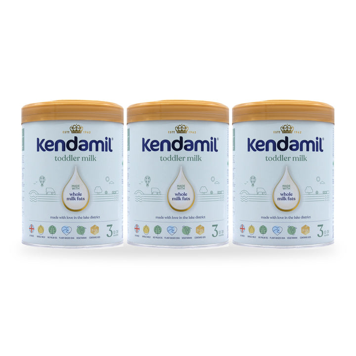 Kendamil UK Classic Stage 3 European toddler formula, 3 pack of 800g cans, for toddlers 12 to 36 months