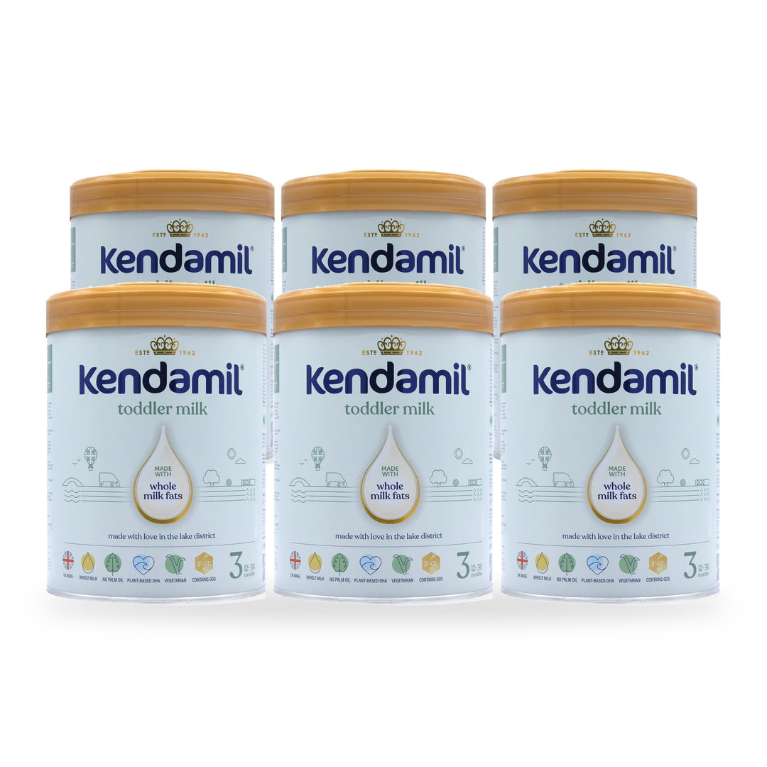 Kendamil UK Classic Stage 3 European toddler formula, 6 pack of 800g cans, for toddlers 12 to 36 months